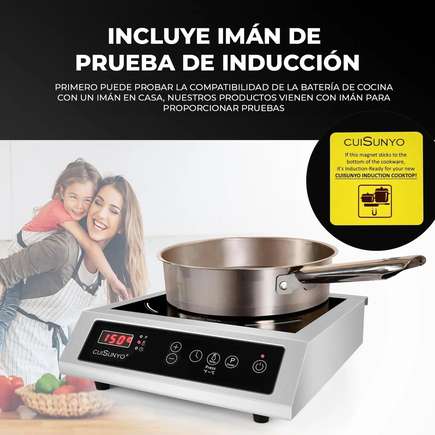 CocinaPro 1500W: Tu cocina portátil en todas partes